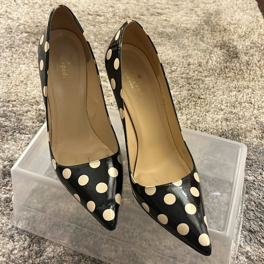 Black & White Polka Dot Kate Spade Pumps